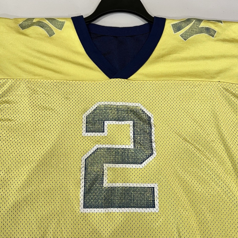 Vintage Reversible NY New York Yankees Navy & Gold Mirage Football Jersey Size L